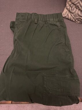 Dark Olive-Green Cargo Pants